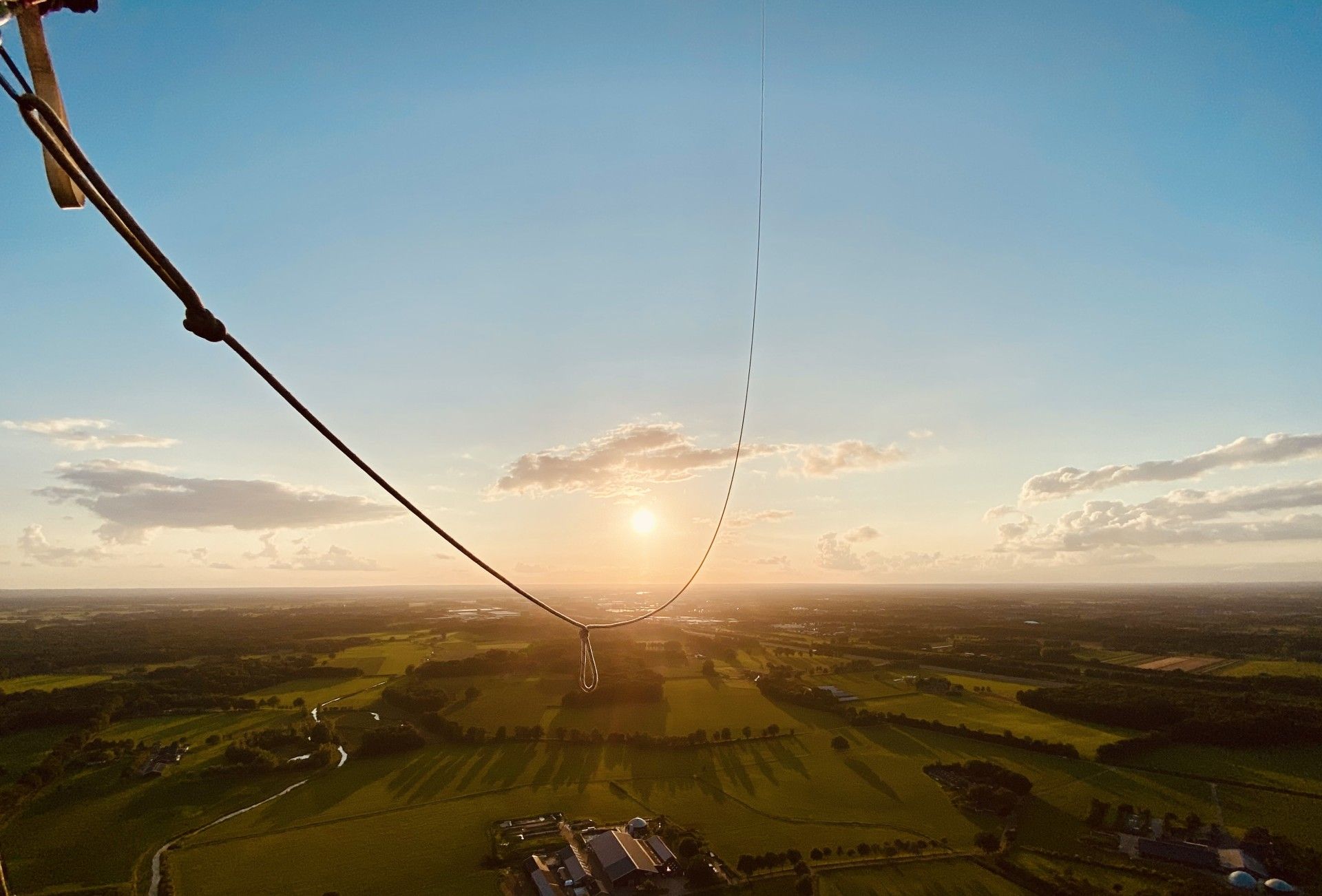 Uitzicht vanuit een luchtballon