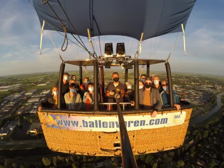 Ballonvaart boven Noord Holland vanaf Alkmaar