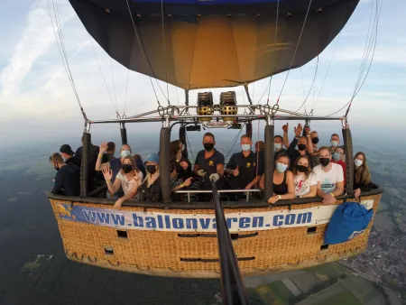 Ballonvaart met prive groep vanaf Nieuw Heeten