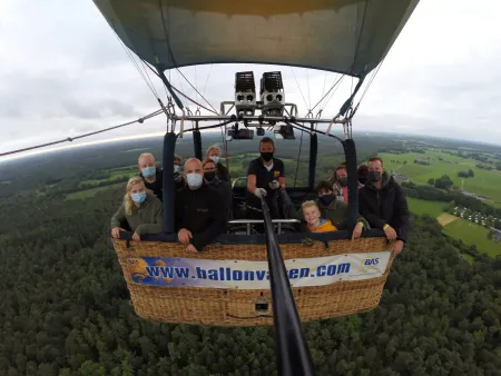 Ballonvaart vanaf het Gelderse Laren naar Hengelo